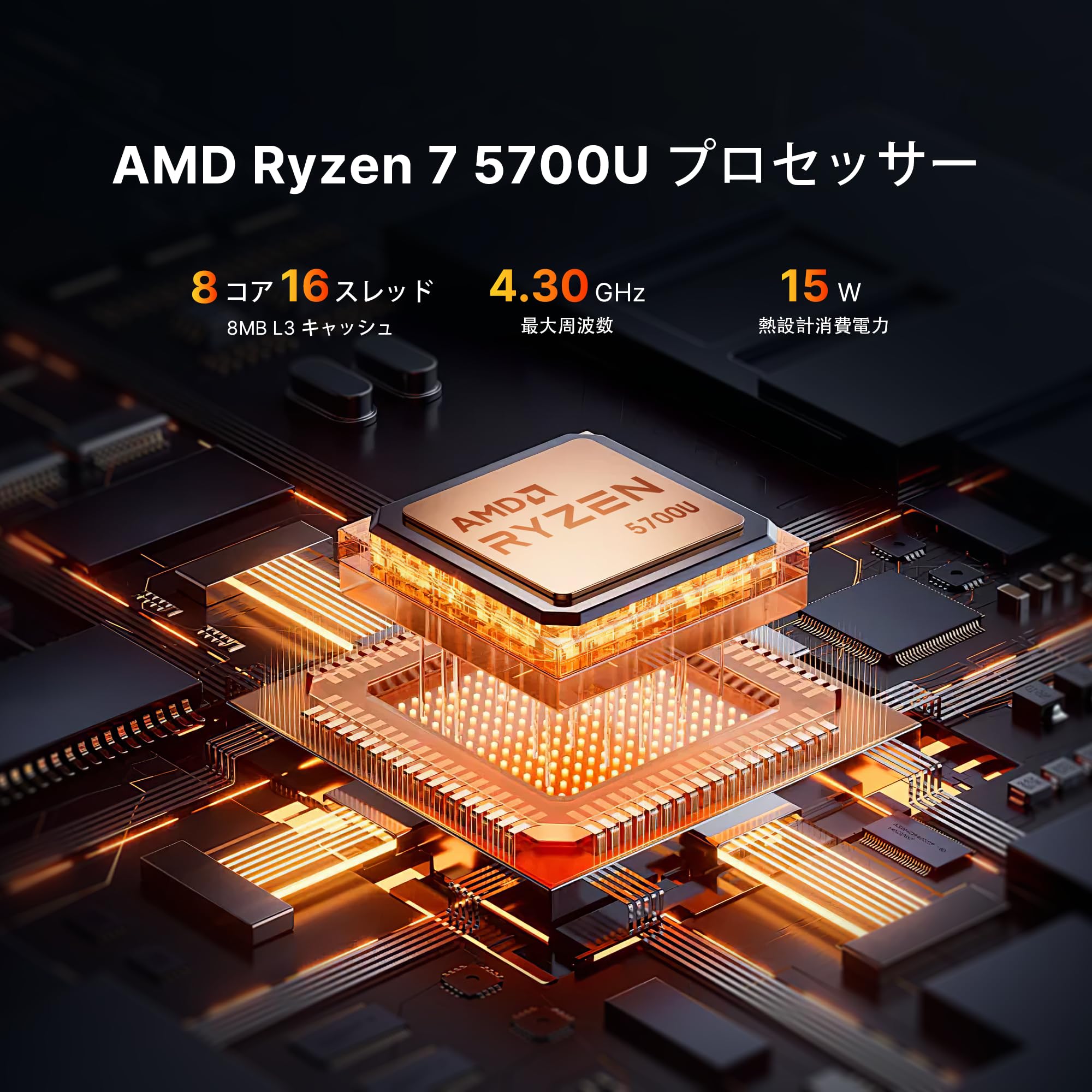 Mua ミニPC Ryzen 7 5700U BOSGAME P4 ミニ PC 32GB DDR4 3200Mhz RAM